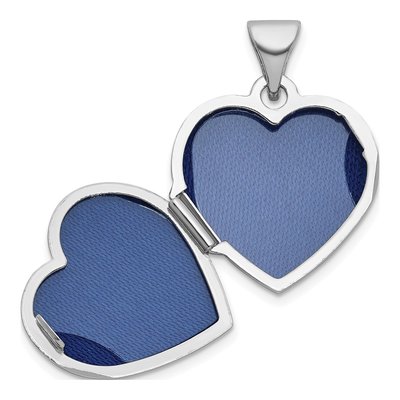 Sterling Silver Diamond Infinity Heart Locket – view 4