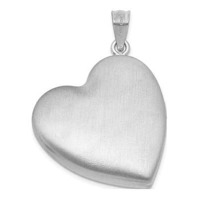Sterling Silver 1/20 ct tw Diamond Heart Locket – view 3