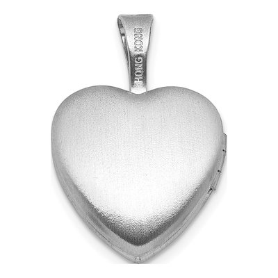 Sterling Silver 1/20 ct tw Diamond Heart Locket – view 3