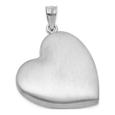 Sterling Silver 1/20 ct tw Diamond Heart Love You Mom Locket – view 3