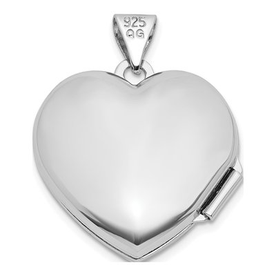 Sterling Silver Open Cross Heart Locket – view 3