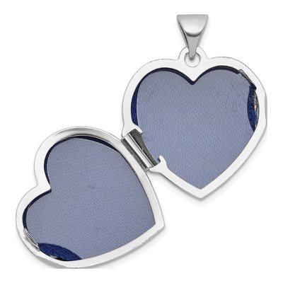 Sterling Silver Open Cross Heart Locket – view 4