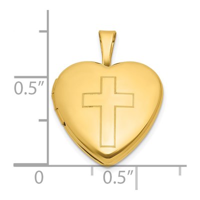 Gold-Plated Sterling Silver Heart Locket – view 5