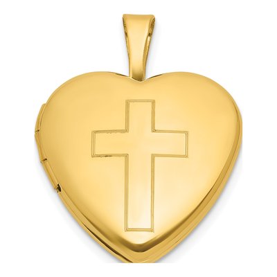 Gold-Plated Sterling Silver Heart Locket