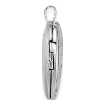 Sterling Silver Starburst Heart Locket – view 2
