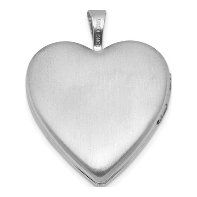 Sterling Silver Starburst Heart Locket – view 3