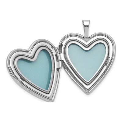 Sterling Silver Starburst Heart Locket – view 4