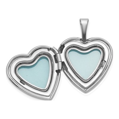 Sterling Silver Twin Hearts Heart Locket – view 4