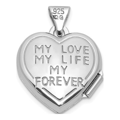 Sterling Silver Heart Locket – view 3