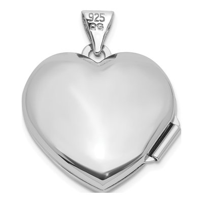 Sterling Silver Starburst Heart Locket – view 3