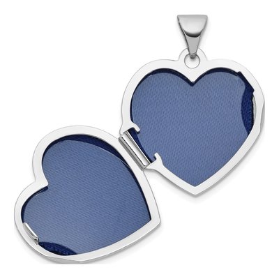 Sterling Silver Starburst Heart Locket – view 4