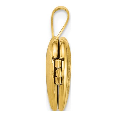 Gold-Plated Sterling Silver Footprints Heart Locket – view 2