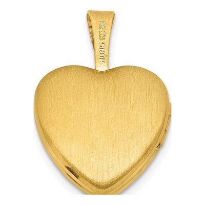 Gold-Plated Sterling Silver Footprints Heart Locket – view 3