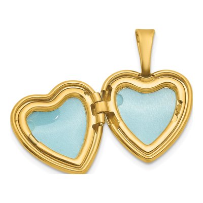 Gold-Plated Sterling Silver Footprints Heart Locket – view 4