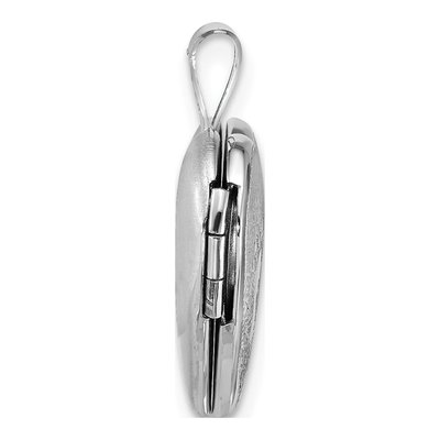 Sterling Silver Foot Prints Heart Locket – view 2