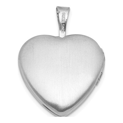 Sterling Silver Foot Prints Heart Locket – view 3