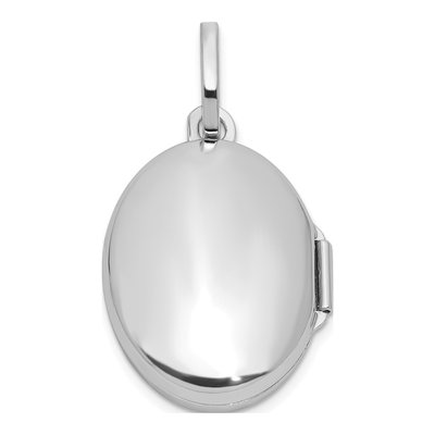 Sterling Silver Mother of Pearl Malachite Cabochon Oval Locket – view 3
