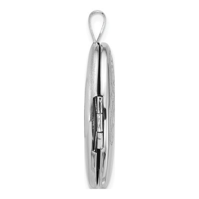 Sterling Silver Oval Floral Locket – view 2