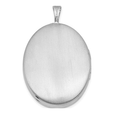 Sterling Silver Oval Floral Locket – view 3