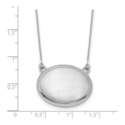 Sterling Silver Oval Locket Pendant Necklace – view 6