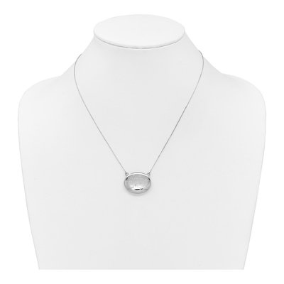 Sterling Silver Love to Moon Back Locket Necklace – view 3
