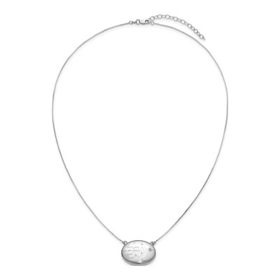 Sterling Silver Love to Moon Back Locket Necklace – view 4