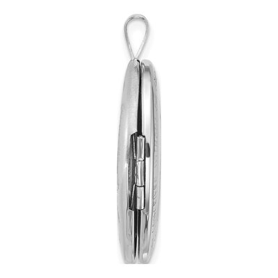 Sterling Silver Miraculous Medal Oval Locket – view 2