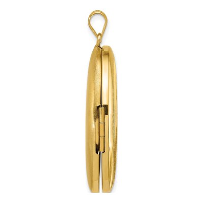 Gold-Plated Sterling Silver Fleur de Lis Oval Locket – view 2