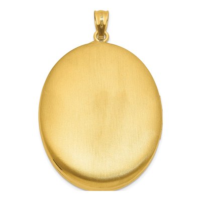 Gold-Plated Sterling Silver Fleur de Lis Oval Locket – view 3