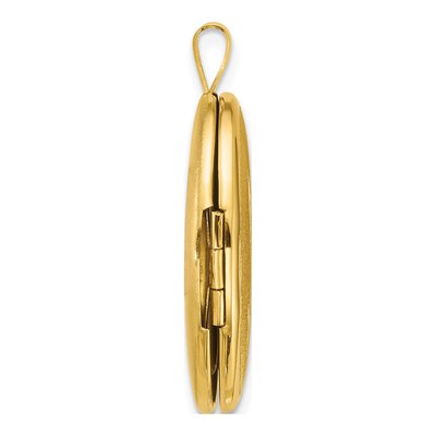 Gold-Plated Sterling Silver Two Dolphins Oval Locket – view 2