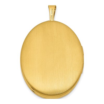 Gold-Plated Sterling Silver Two Dolphins Oval Locket – view 3