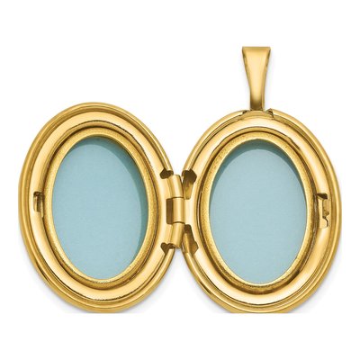 Gold-Plated Sterling Silver Greek Key Oval Locket – view 4