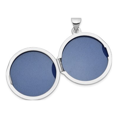 Sterling Silver Reversible Round Locket – view 4