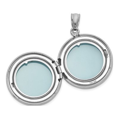 Sterling Silver Multi-Heart Round Locket – view 4