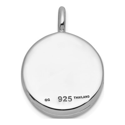 Sterling Silver Star Round Locket – view 3