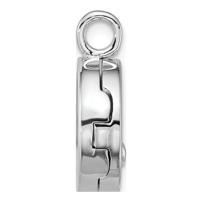 Sterling Silver Heart Round Locket – view 2