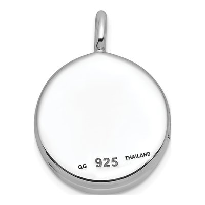 Sterling Silver Heart Round Locket – view 3
