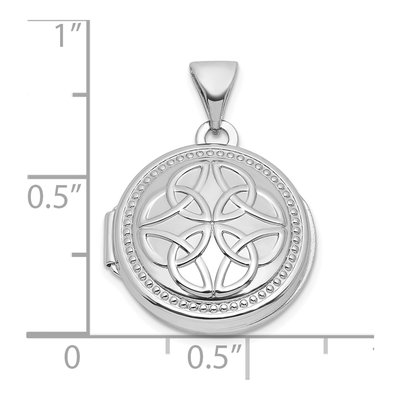 Sterling Silver Celtic Knot Round Locket – view 5