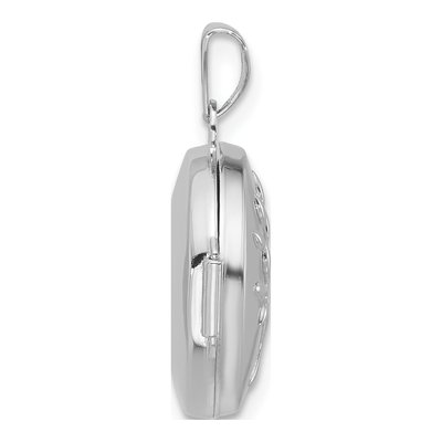 Sterling Silver Tree of Life Round Locket – view 2
