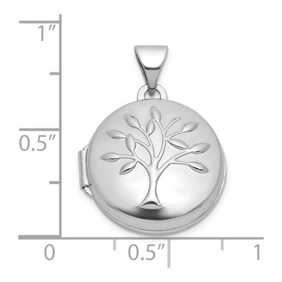 Sterling Silver Tree of Life Round Locket – view 5