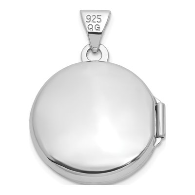 Sterling Silver Saint Christopher Round Locket – view 3