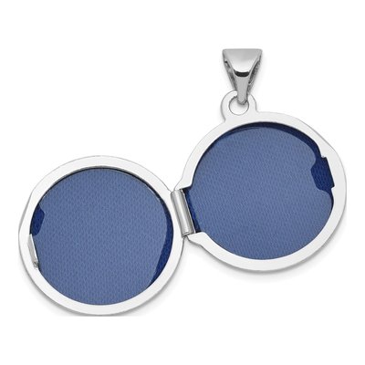 Sterling Silver Saint Christopher Round Locket – view 4