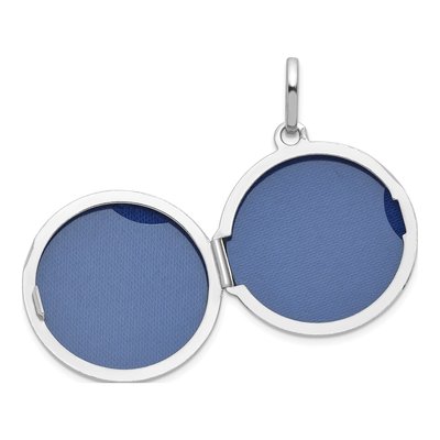 Sterling Silver Round Beaded Locket – view 4