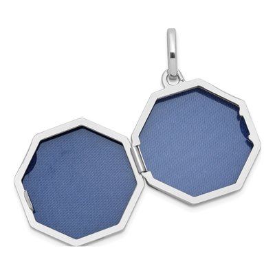 Sterling Silver Octagon Locket – view 4