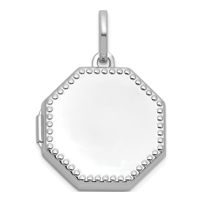 Sterling Silver Octagon Locket