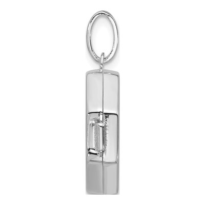 Sterling Silver Reversible Octagon Locket – view 2