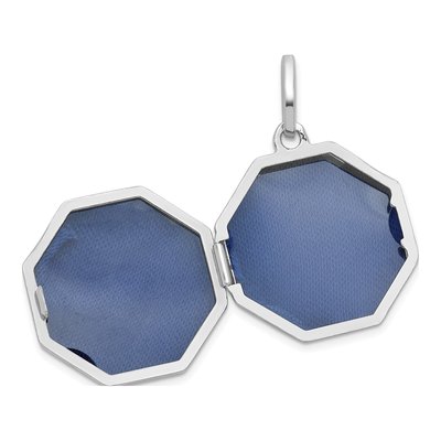 Sterling Silver Reversible Octagon Locket – view 4