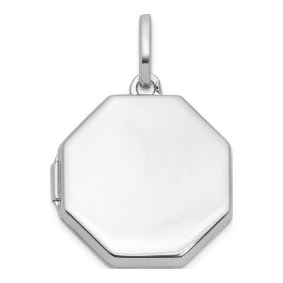 Sterling Silver Reversible Octagon Locket