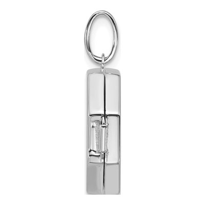 Sterling Silver Diamond Star Octagon Locket – view 2