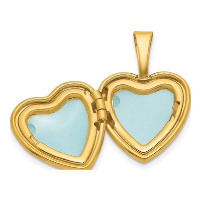 Gold-Plated Sterling Silver Stars Heart Locket – view 4
